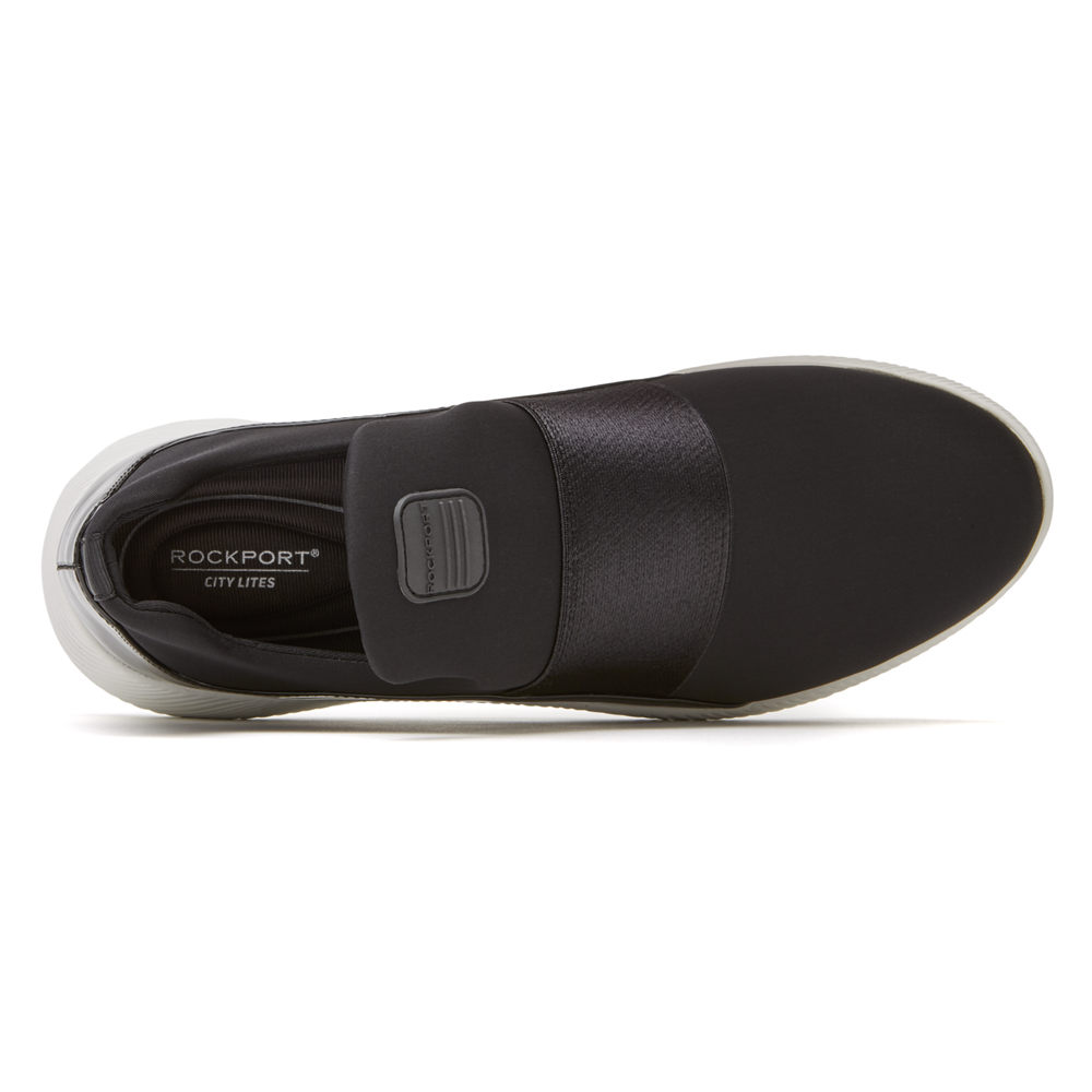 Rockport Slip-On For Womens Black - City Lites Robyne - KL4869703